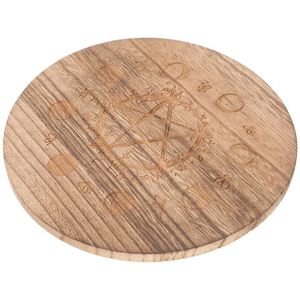Trending Round <b>Wooden</b> Seder Plate Engraved Judaica Passover Serving Board Religious Holiday Gift Decor - Product Image 1