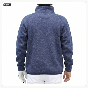 Sweat-shirt décontracté pour homme, col montant, coupe droite, en molleton imprimé personnalisé, couleur unie numérique, idéal pour le printemps - Product Image 5