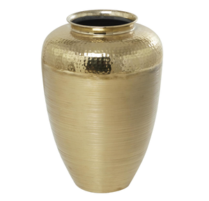 Stylish Aluminum Metal Handmade Brushed Decorative Vase with Hammered <b>Top</b> and Custom Colors for Home Decor <b>Wedding</b> Display - Product Image 4
