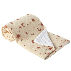 Couverture portable en coton tendance 2026, imprimé floral, douce et agréable pour la peau, couverture d'emmaillotage pour bébé - Product Image 6