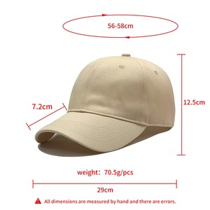 Gorra de Béisbol Personalizada de 6 Paneles, Unisex, Ajustable, de Color Sólido, Informal, de Tela de Sarga, Material de Algodón, Gorra Urbana, Proveedor OEM - Product Image 3