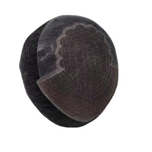 Perruque à dentelle frontale q6 hair model THB 2025, cheveux indiens Remy, frange, base sans colle, couleur blonde, densité 130%-250%, nœuds décolorés - Product Image 3