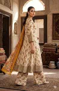 Trajes Salwar Kameez Bordados para Mujer, Paquistaníes, de Alta Calidad, Últimos Colores Exclusivos de Primavera/Verano 2022, en Tela Lawn Importada, Excelente - Product Image 3