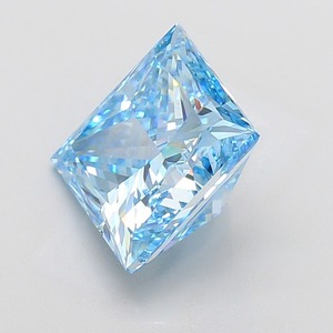 Diamant bleu fantaisie de 7,30 carats, taille princesse, pureté VS2, certifié, diamant bleu de luxe - Product Image 4