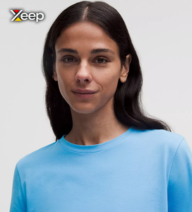 เสื้อยืดออกกำลังกายผู้หญิง XEEP แบบสบายๆ น้ำหนักเบา ทรงหลวม แขนสั้น ระบายอากาศดี คอวี ปักลายตัวอักษร - Product Image 4