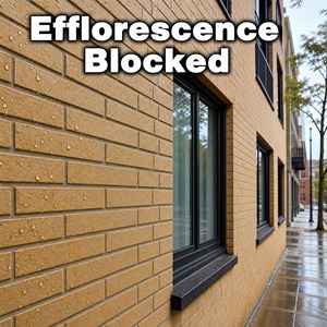 Anti Efflorescence 1K <b>Waterproof</b> Coating For Brick Masonry Low VOC Exterior Wall Migration Blocking Eco Friendly Surface - Product Image 3