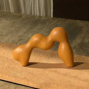 30 cm X 7.01 cm X 16.99 cm Abstract Sculpture Irregular Shape Artistic Tabletop Home Office Modern Design Single Piece Molded - Product Image 2