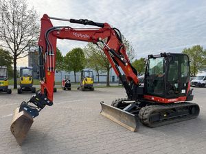 รถขุด Kubota KX080-5 ราคาส่งถูก พร้อมเครื่องยนต์ มอเตอร์ ปั๊ม เกียร์ แบริ่ง และกระบอกสูบ KYB 74.3 แรงม้า จัดส่งรวดเร็ว - Product Image 2