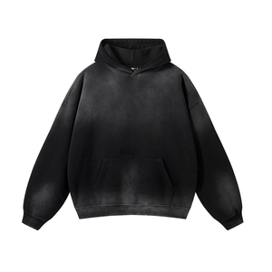 Sweat à capuche surdimensionné OEM avec épaules tombantes, sweat à capuche graphique pour les marques de vêtements streetwear - Product Image 2