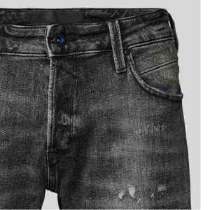 Shorts en jean décontractés extensibles pour hommes, séchage rapide, style urbain, vente en gros, collection été - Product Image 6