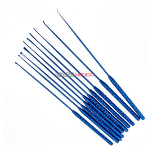 Micro-curette manuelle de précision 21 cm en acier inoxydable pour micro-chirurgie, micro-spatule dissection, micro-crochet pour nerfs et vaisseaux - Product Image 2