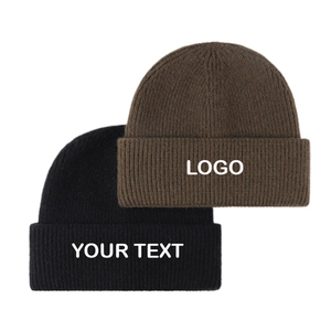 Gorro de Punto Acrílico Verde Oliva, Unisex, Diseño con Puño, Color Sólido, Tejido a Máquina, para Invierno - Product Image 4