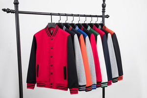 Veste de baseball décontractée coupe ample anti-boulochage de haute qualité pour fabricant OEM, avec logo personnalisé - Product Image 5