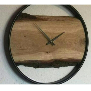 Horloge murale en bois circulaire pour la décoration de la maison et des bureaux, fabriquée à la main avec une excellente qualité et une finition soignée - Product Image 6