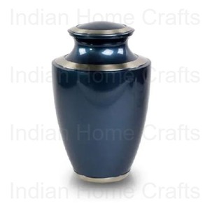 Urna Funeraria de Aluminio Plateado Hecha a Mano, Capacidad de 200 Pulgadas Cúbicas, Estilo Americano, Recuerdo Conmemorativo - Product Image 4