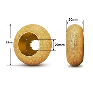 Disco de Diamante HGP de 75 mm para Amoladora Angular, Alta Eficiencia, OEM, 10 mm, 15 mm, 20 mm de Grosor, Disco de Pulir Soldado al Vacío para Inox - Product Image 1