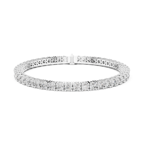 Trendy Design 14k White Gold Moissanite Diamond Bracelet with Amazing Designing Stones for Romantic <b>Gifts</b> for Export Price - Product Image 4