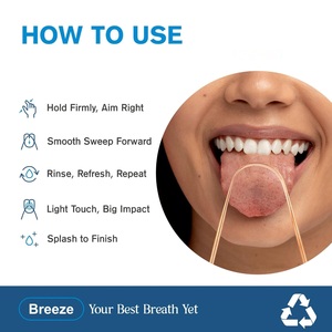 Limpiador de Lengua de Cobre Natural para Adultos y Niños, Herramienta Metálica Fácil de Usar para Limpiar la Lengua, Reduce el Mal Aliento, Cuidado Bucal - Product Image 5