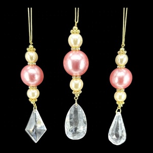 Adorno Navideño de Cuentas Acrílicas en Forma de Gota, Color Beige, Rojo, Rosa, Morado y Gris, para Decoración del Hogar, Oferta de Navidad y Año Nuevo - Product Image 3