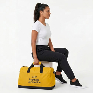 Sacs de sport résistants à l'eau en tissu non tissé, sac de yoga avec sangle réglable, 30-40L, fermeture éclair, unisexe, antivol - Product Image 5
