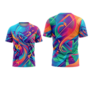 T-shirt sportif personnalisé avec logo frontal par sublimation, polyester, séchage rapide, pour hommes et femmes, vêtements de sport, fitness, course à pied - Product Image 5
