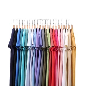 T-shirt à manches courtes pour homme, 100% coton biologique, couleur unie, col rond, coupe classique, tissu tricoté décontracté, disponible en plusieurs couleurs - Product Image 1