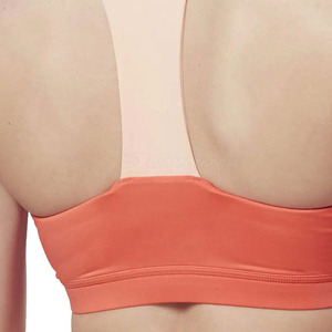 Soutien-gorge de sport Diamond Fit pour femme, dos nageur, orange uni, maintien moyen, respirant, en Spandex et Polyester, col rond, OEM - Product Image 2