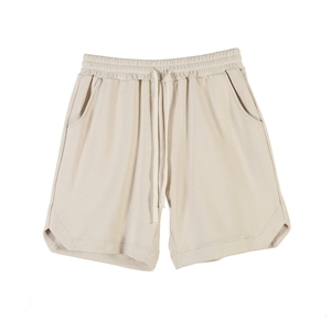 Shorts pour hommes personnalisés <span class=keywords><strong>3XL</strong></span> 140g 100% coton, couleur unie, vintage, décontractés, séchage rapide, imperméables, respirants, écologiques - Product Image 1