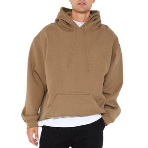 custom logo Men's hoodies drop shoulder Streetwear heavyweight Cotton Pullover oversize hooded - Product Image 1
