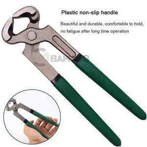 Vente directe d'usine, pince à sabots antidérapante en matériau durable avec poignée verte, 15 cm, pour animaux - Product Image 3