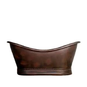 อ่างอาบน้ำทองแดงสไตล์ยุโรปทรงไม่สมมาตร ไม่มีฝาปิด สำหรับใช้ในบ้าน - Product Image 1
