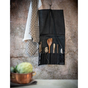 Maysara Impex - Bolsa de Cuero Premium para Cuchillos, Hecha a Mano, con 7 Ranuras y Lazos para Accesorios - Product Image 6