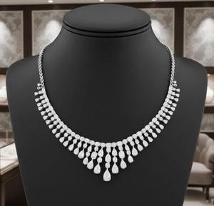 Collar de Diamantes de Diseño de Excelente Calidad para Mujer, Aspecto Premium, para Ocasiones Especiales, Suministro Disponible en Todo el Mundo - Product Image 1