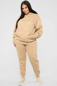 Custom Oversized Hoodie <b>Set</b> Women Casual Fleece Tracksuit Streetwear Supplier USA Fashion Outfit - Product Image 3