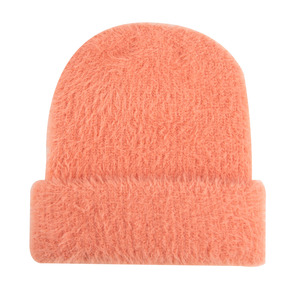 หมวกบีนนี่ขนโมแฮร์พิมพ์ลายโลโก้คุณภาพสูง แบบกำหนดเอง สำหรับฤดูหนาว แบบพับขอบได้ ใช้ได้ทั้งชายและหญิง ลายการ์ตูน ลายสก็อต ราคาประหยัด - Product Image 1