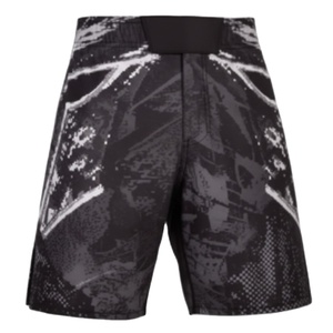 กางเกงกีฬาผู้ชายแบบสั่งทำพิเศษ พิมพ์ลายดำแบบนามธรรม กางเกงออกกำลังกายและฝึกซ้อม ขายส่งแบบ OEM - Product Image 1