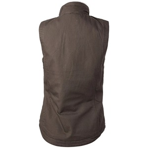 Chaleco Cortavientos Sin Mangas para Mujer con Cierre de Cremallera y Bolsillos, Color Gris Oscuro Sólido, para Uso en Exteriores - Product Image 5