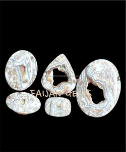 Natural Crazy Lace Agate Loose Gemstone Cabochon Pulido Todos los tamaños Cristal Fabricación de joyas Mezcla de formas Piedras preciosas Tercero - Product Image 2