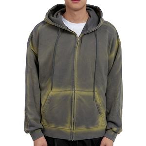 Streetwear Y2K Mode Homme Vintage Lavé à l'eau avec fermeture éclair Sweat-shirts pour homme, 100% coton Vêtements élégants pour homme Vestes sur mesure - Product Image 6