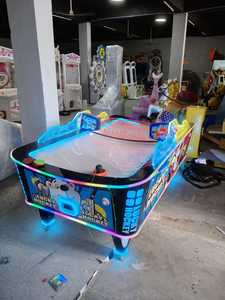 เครื่องเล่นฮอกกี้อากาศ HGR Amusement Lucky Hockey Curve Top แบบหยอดเหรียญ 2 ผู้เล่น ปรับแต่งได้ พร้อมปลั๊กแบบ US สำหรับความบันเทิง - Product Image 5