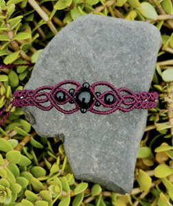 Bracelet en macramé fait main avec pierre turquoise pour la fabrication de bijoux en gros - Product Image 2