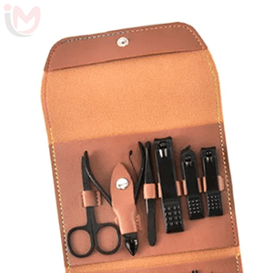 Kit de manucure classique en cuir 7 en 1, ensemble d'outils portables pour adultes - Product Image 2