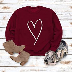 Dear-Lover Women's Crew Neck Sweatshirt Wholesale Trending Clothing <b>Sequin</b> Valentines Bow Patch Tie Dye Baggy Solid Front - Product Image 1