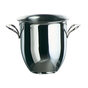 Stainless Steel Ice <b>Bucket</b> with Lid, Round Beverage Cooler Tub with Handles - Product Image 1