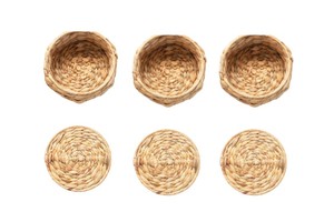 Eco Friendly Water Hyacinth Round Storage <b>Basket</b> with Removable Lid for Pantry Kitchen Dining <b>Table</b> and Home Decor from Vietnam - Product Image 2
