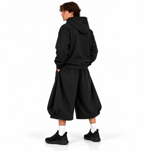 Conjunto de Invierno para Hombre a Precio de Fábrica, Sudadera con Capucha y Cremallera Completa Estilo Y2K, Pantalones Cortos Anchos, Conjunto Deportivo Moderno para Hombre, Venta al Por Mayor - Product Image 5