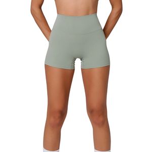 Shorts Deportivos Casuales de Cintura Alta para Mujer, Shorts de Chándal de Color Sólido con Cierre Elástico en la Cintura, Tejido de Punto Transpirable 100% - Product Image 1
