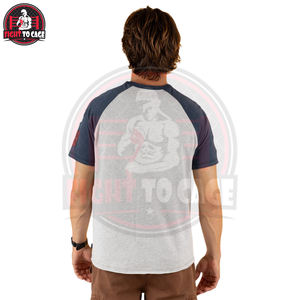 Servicio OEM ODM, Precio al por Mayor, Nuevo Diseño Moderno y Exclusivo, Calidad Premium, Último Estilo, Camisetas Raglán de Algodón Suave de Dos Tonos para Hombre - Product Image 3