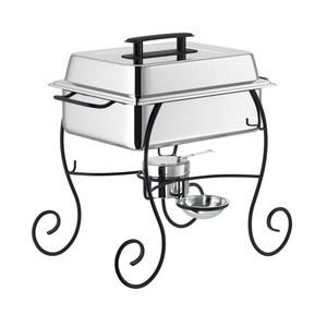Plat à réchaud en métal durable, conçu pour répondre aux attentes des événements culinaires, offrant une utilité et une robustesse constantes - Product Image 1