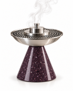 Brûleur à Bakhoor de Luxe en Acier Inoxydable Écologique et Durable, Bol Jali Arabe Moderne, Porte-Encens Oud, Style Moyen-Oriental, Toutes Saisons - Product Image 2